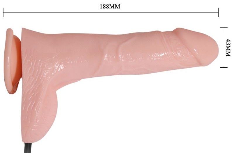 Nafukovací dildo 18,8 cm
